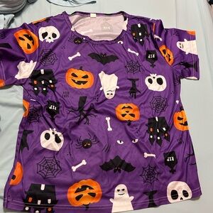 Purple Halloween Pajama Set